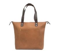 Ladies Tan Brown Leather Handbag