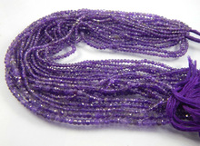 Natural Amethyst Roundel Beads