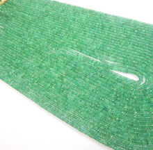 Natural Emerald Faceted Rondelle Beads