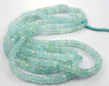 Natural Milky Aquamarine Beads