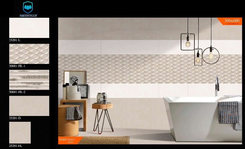 300x600 MM Glue Finish Series Digital Wall Tiles