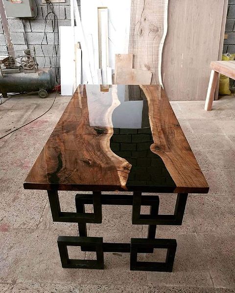 Resin Wood Dining Table