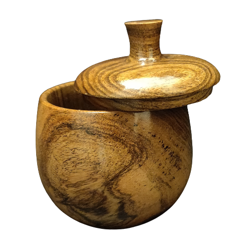 Acacia Wooden Multi-Purpose Jar