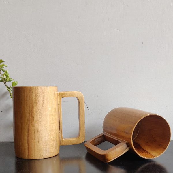 Wooden Coffee Mug Set