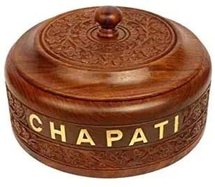 Wooden Handcrafted Chapati Box