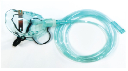 Oxygen Mask with Adjustable Nose Clip