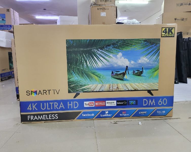 55 Inch Frameless  Smart TV with Voice Remote