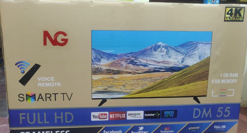 NG 50 Inch Frameless 4K Smart TV