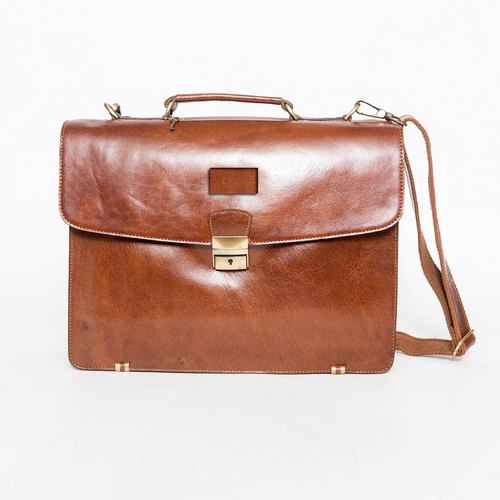 Italian Leather Briefcase Bag
