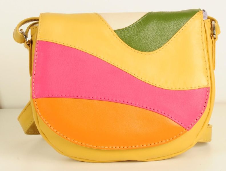Multicolor Leather Sling Bag