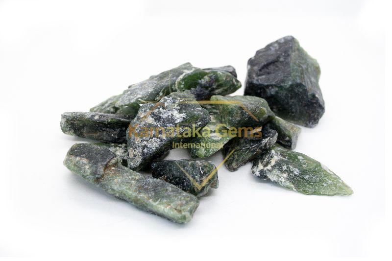 Natural Green serpentine Rough stones