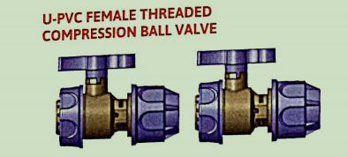 U-PVC Female Threaded Compression Ball Valve