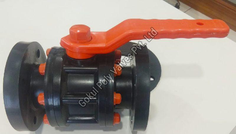 HDPE Flanged End Ball Valve