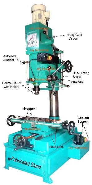 All Geared Auto Feed Milling Cum Drilling Cum Tapping Machine 40mm Cap. (MCD45 AA)