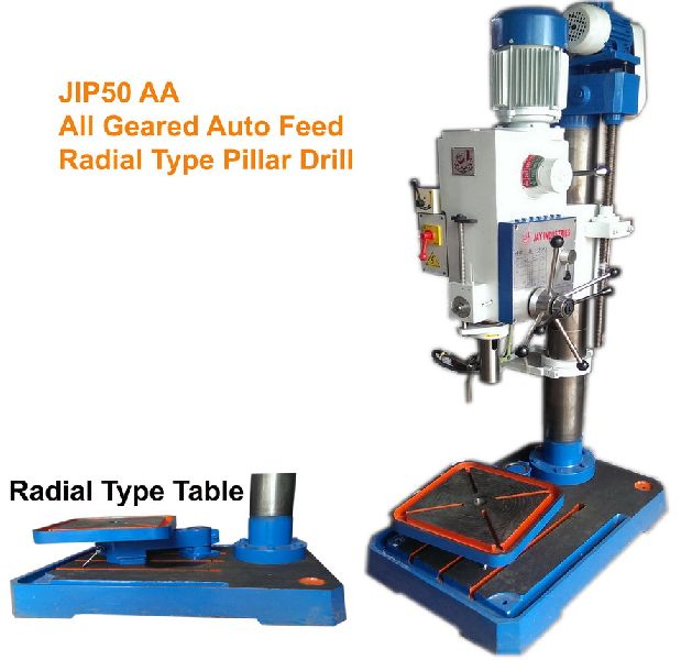 Allgeared Autofeed Radial Type Pillar Drilling Machine 50mm Cap. (JIP50 AA)
