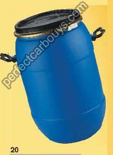 50 Ltrs Round Full Open Mouth Barrel with V Shape Metal Ring