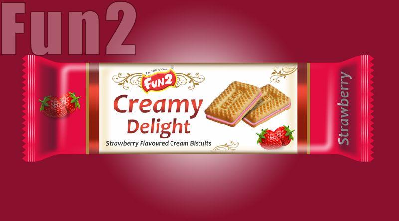 Mini Strawberry Cream Biscuits