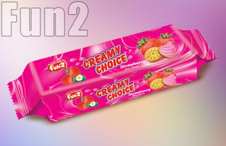 Strawberry Creamy Choice Biscuits