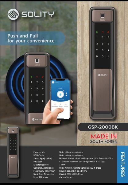 Solity GSP 2000 Digital Smart Door Lock