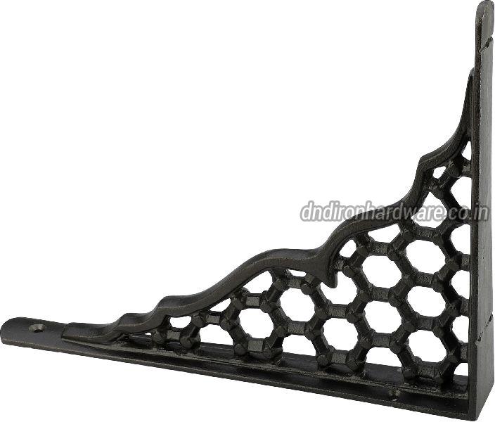 Black textured cast iron self bracket