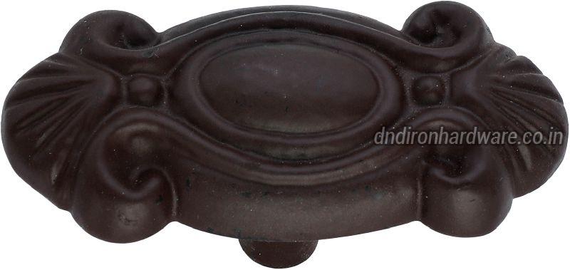 Brown cast iron cabinet knobs