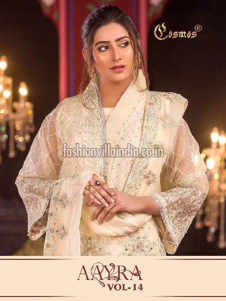 GEORGETTE WITH HEAVY EMBROIDERY WORK PAKISTANI SUITS