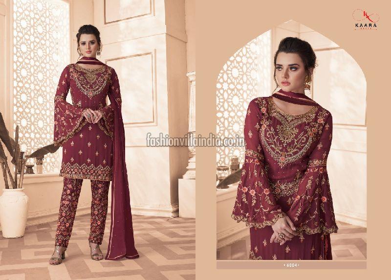 GEORGETTE WITH HEAVY EMBROIDERY WORK SALWAR SUITS