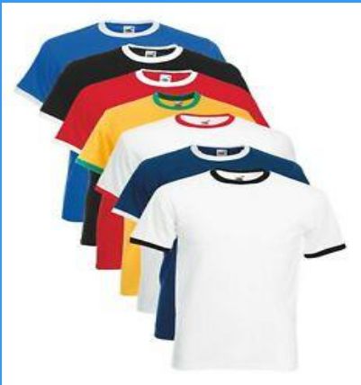 Double Color Round Neck T-Shirts