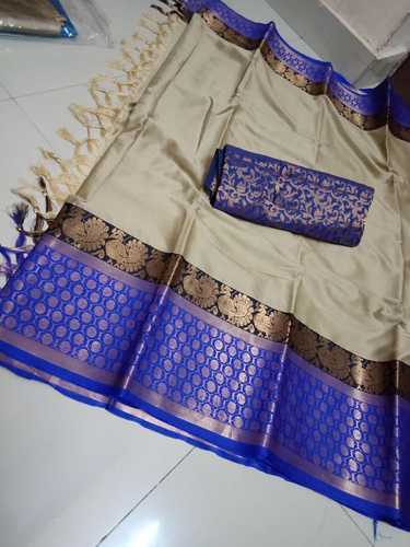 5.5 m (separate blouse piece) Wedding Heavy Printed Pure Handloom  Maheshwari Silk Cotton Sarees, With Blouse
