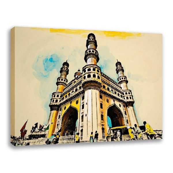 Charminar Hyderabad-canvas Art Painting | Monuments Painting