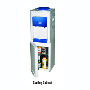 Atlantis Prime Hot Cold & Normal Floor Standing Top Loading Water Dispenser with Cooling Cabinet Fridge