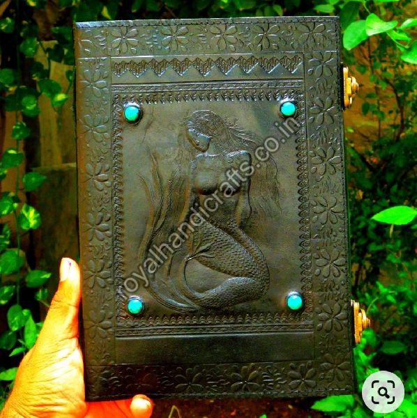 Handmade stone Leather Journal