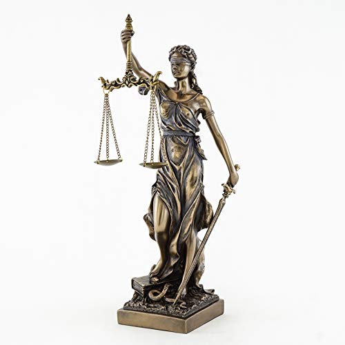 Copper Justice Lady Statue