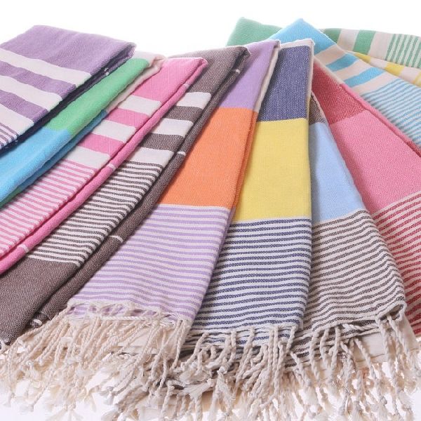 100% High Quality Cotton Hammam Fouta Turkish Towel with Fringes