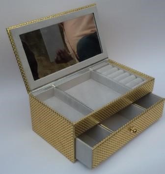 Faux Leather Jewelry Box
