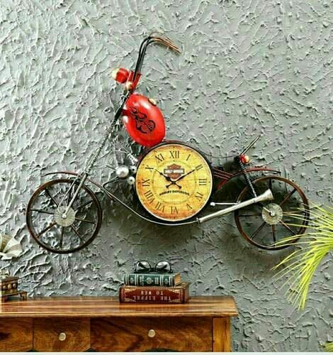 8 Inch Iron Iconic Bike Edgold Wall Clock