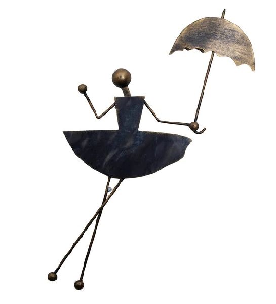 Black Iron Umbrella Doll
