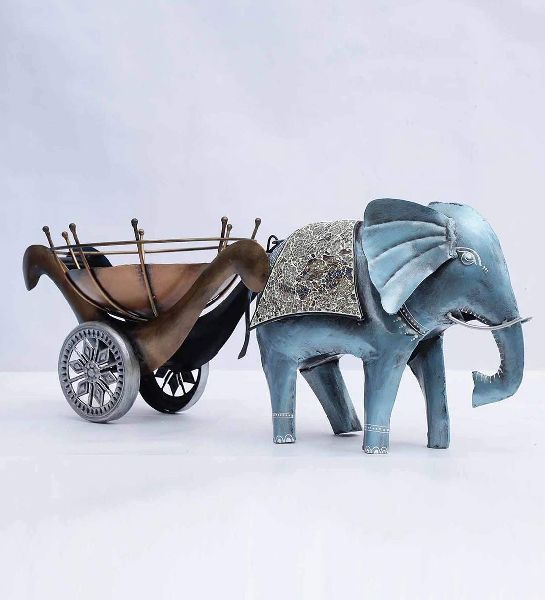 Iron Elephant with Trolley