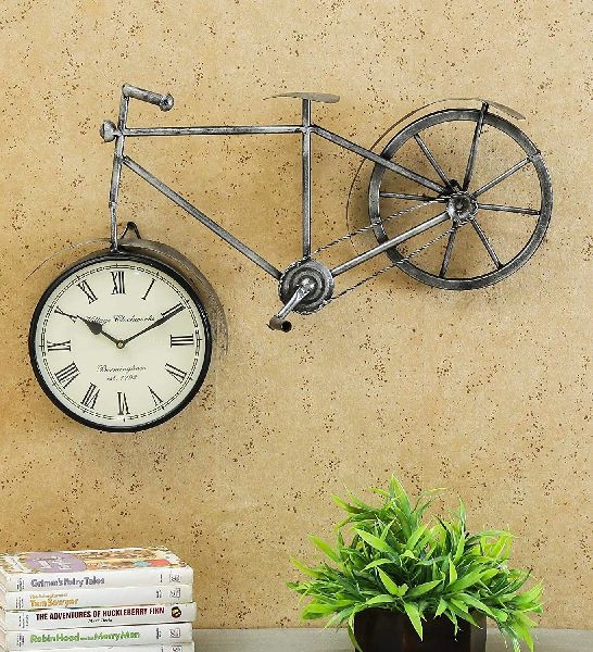 Iron Wall Mounted Cycle Clock