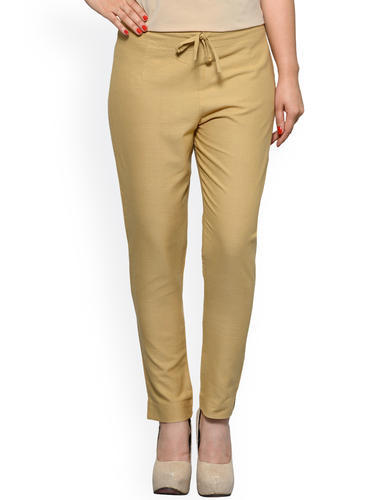 Cotton Blend Trouser for Women Regular Fit Plain Design  DUNT