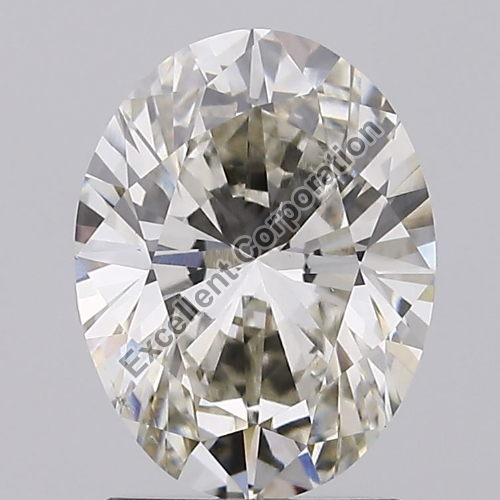 Oval Shape CVD 2.04ct Diamond I VS2 IGI Certified Lab Grown
