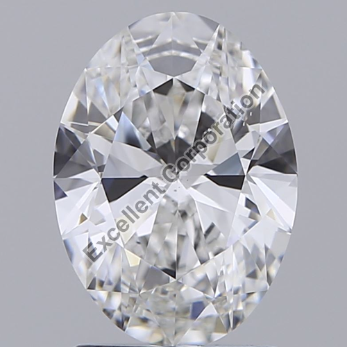 Oval Shape HPHT 1.51ct Diamond E VS2 IGI Certified Lab Grown