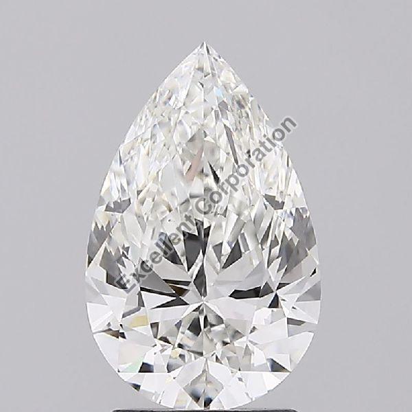 Pear Shaped 2.02ct F VS2 IGI Certified Lab Grown CVD Diamond
