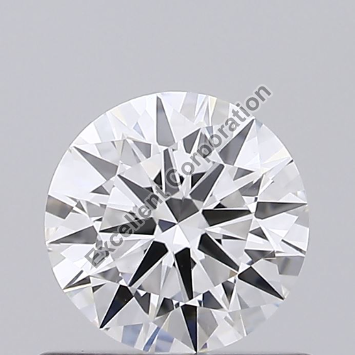 Round Shape HPHT 0.57ct Diamond D VVS2 IGI Certified Lab Grown