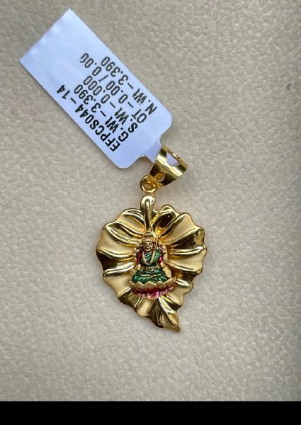 Laxmi Gold Pendant