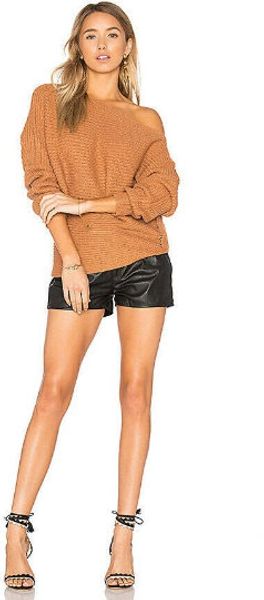 W1 Women Leather Shorts