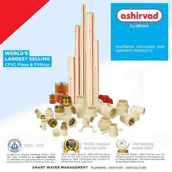 Ashirvad CPVC Pipes and Fittings