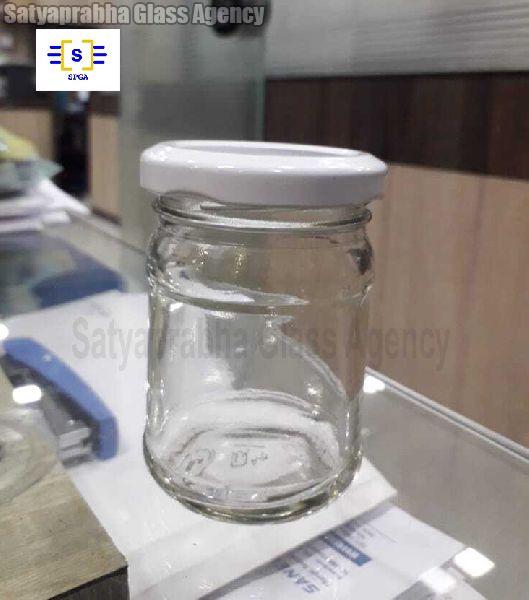53 mm Glass Round Lug Jars