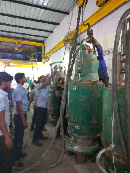 Joint Inspection During Dismantling of Pump