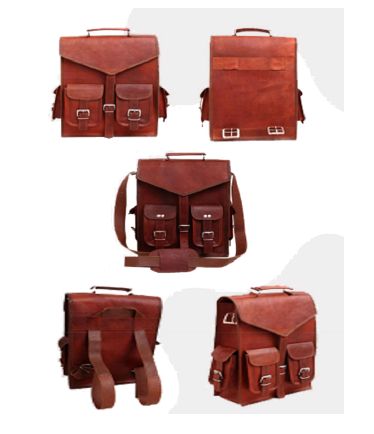Leather Single Buckle Messenger Bags